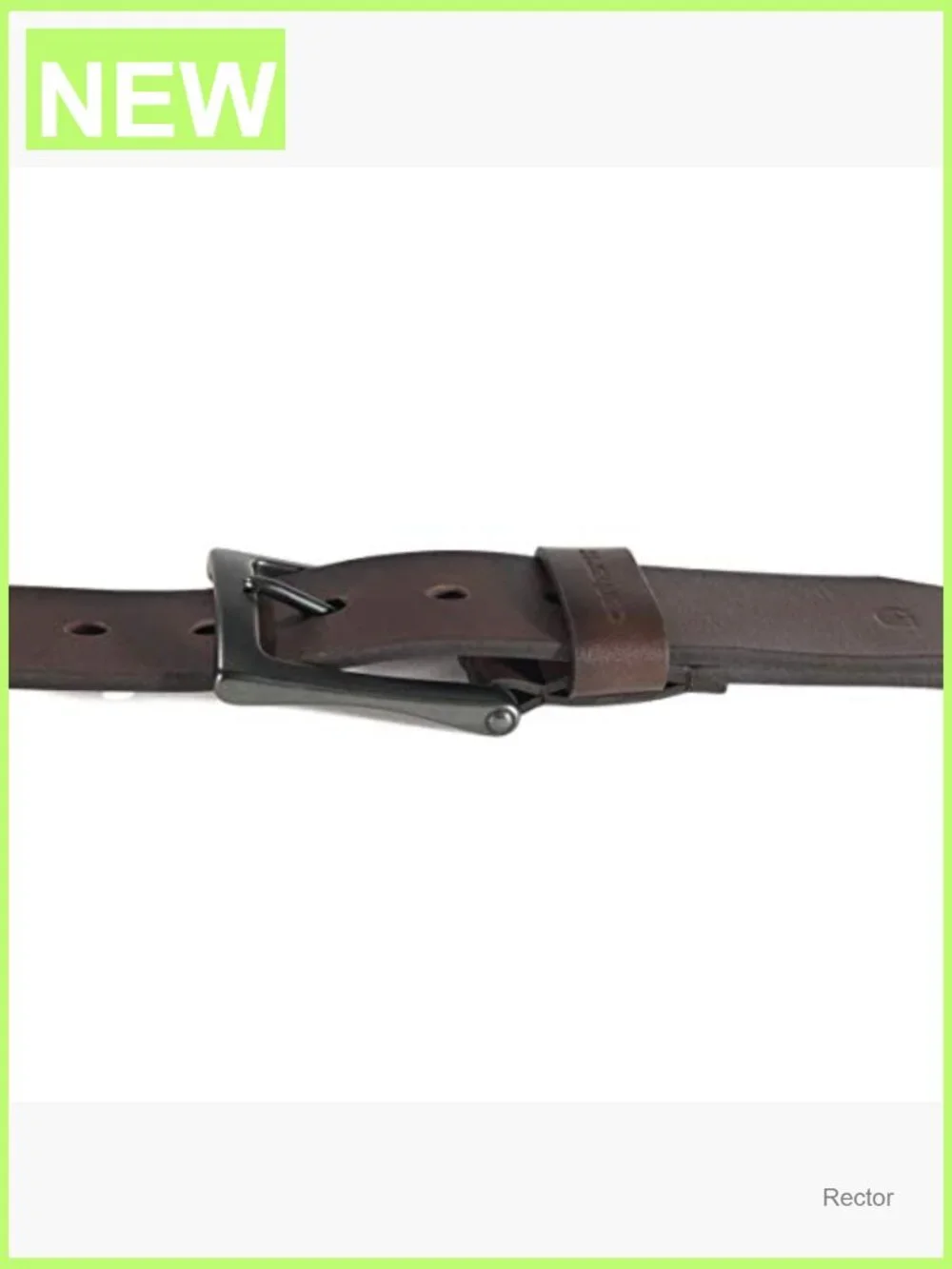 Men's Full Grain Leather Box Buckle Belt 1.5